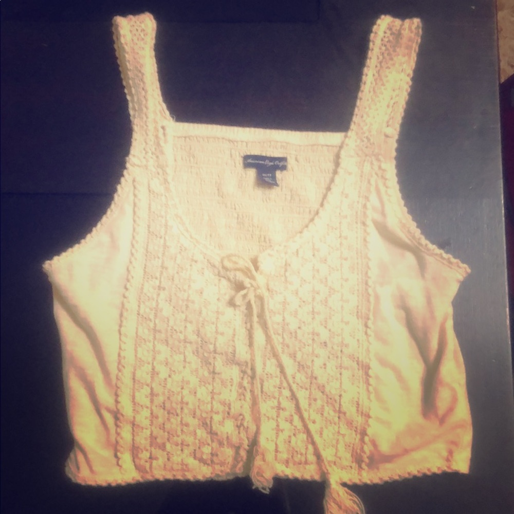 NWOT Cream American Eagle Crop Top